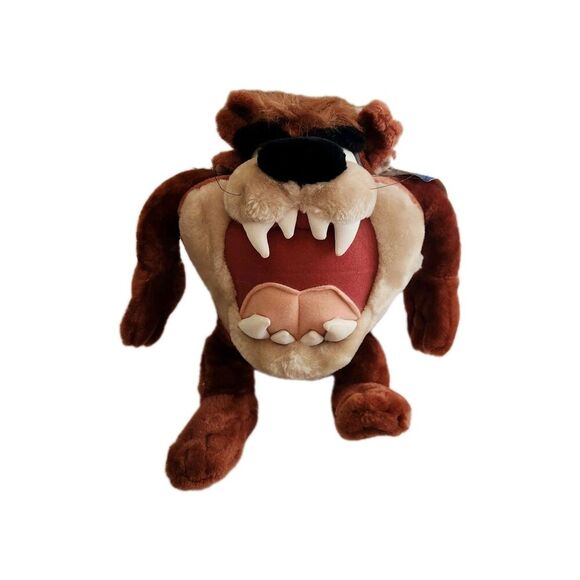 Looney Tunes 1997 NWT Tasmanian Devil Vintage Plush Toy Warner Bros - Picture 2 of 13